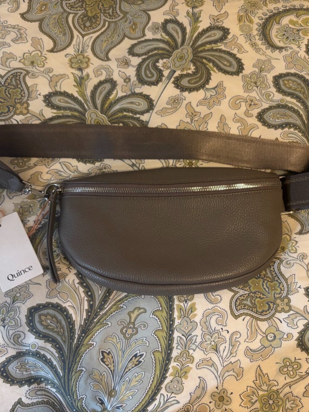 NWT Quince Italian Pebbled Leather Sling Bag